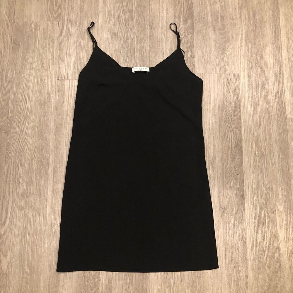 SANDRO Black Spaghetti‎ Strap Camisole Size 1